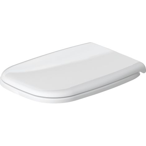 Duravit WC-Sitz D-Code ohne Absenkautomatik Scharniere edelstahl, lang, weiss (1/5)