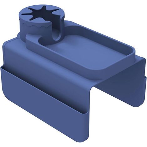 ALLIANDISOrganisateur Canapé Multifonction Plateau Antidérapant Résistant Chaleur - Porte-Gobelet Téléphone Poches Télécommandes - Idéal pour Salons & Chambres bleu (1/4)