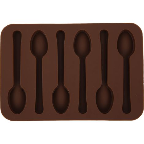 Moule à chocolat antiadhésif en forme de cuillère pour pâtisserie maison, outil de cuisson, accessoires de cuisine. (1/5)