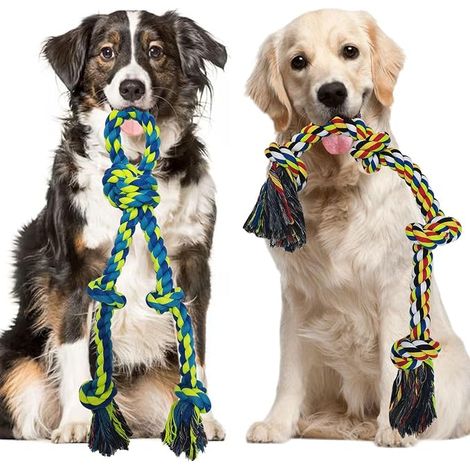 Rope Toys for Medium and Large Dogs, Indestructible Dog Chew Rope, Interactive Dog Toy Tug at War for Boredom and Bitter Dog Toy (1/5)