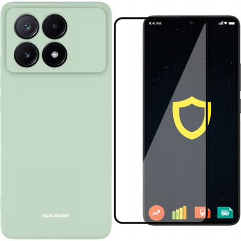 Carcasa trasera de silicona mate para Poco X6 Pro 5G + Cristal (1/5)