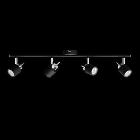 [NEUWERTIG] B-Ware Philips Deckenstrahler Lampe Leuchte Meranti Schwarz Silber GU10 LED 4-flammig (1/2)