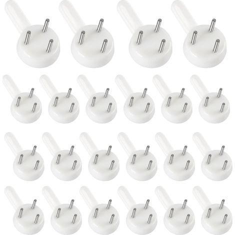 CCYKXA 50 Pieces No-Drill Wall Hooks for Picture Frames, Nail-in Hooks, Wall Nails, Trace-Free Photo Hooks for Fixed Wall Hanging