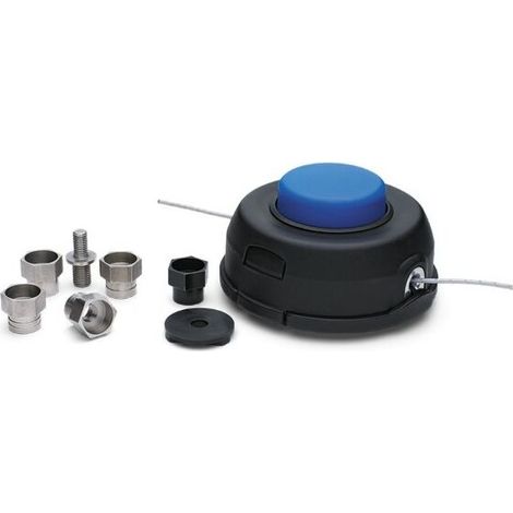 Tête de débroussailleuse 2.4mm – Système semi-automatique Tap&Go – Compatible débroussailleuses 20-50 cm3 – Kit adaptateur inclus