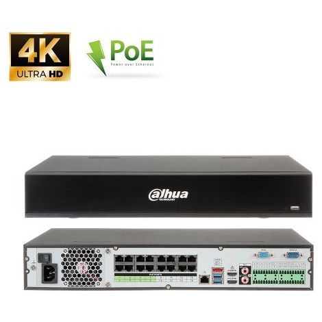 Dahua registrazione NVR 32 Canali IP AI 16 PoE 16MP - NVR5432-16P-I (4K) S