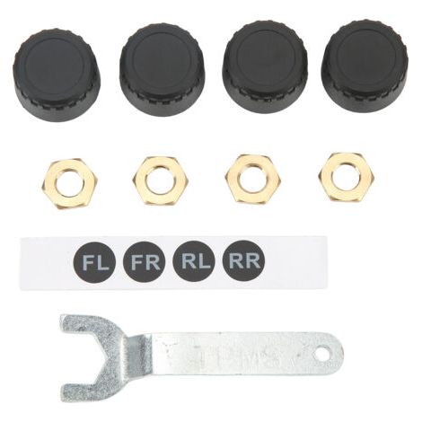 Qinlorgo Système de Surveillance de la Pression des Pneus, 4 Capteurs Externes Système de Surveillance Rapide de la Pression des Pneus TPMS RV (1/5)