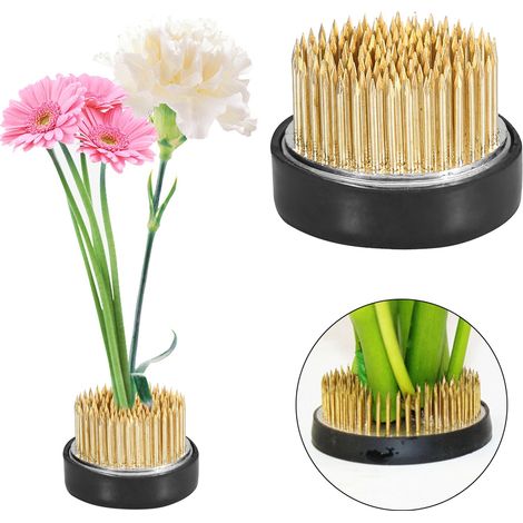 Support de composition florale rond Ikebana Kenzan, fixateur d'arrangement floral, outil de maintien, diamètre 4,6 cm (1/5)