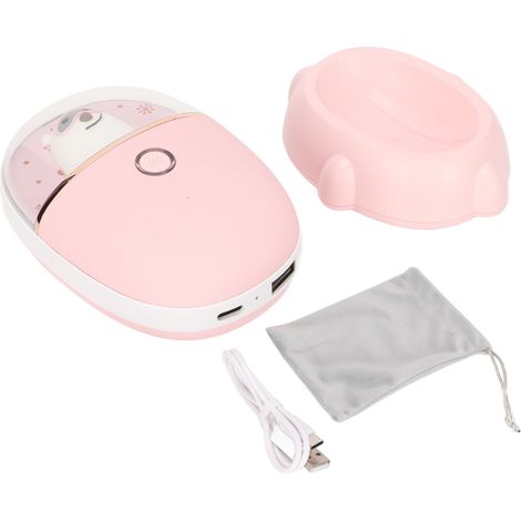 Chauffe-mains électrique 5000mAh batterie externe portable rechargeable USB avec motif chiot pour l'hiver (1/5)