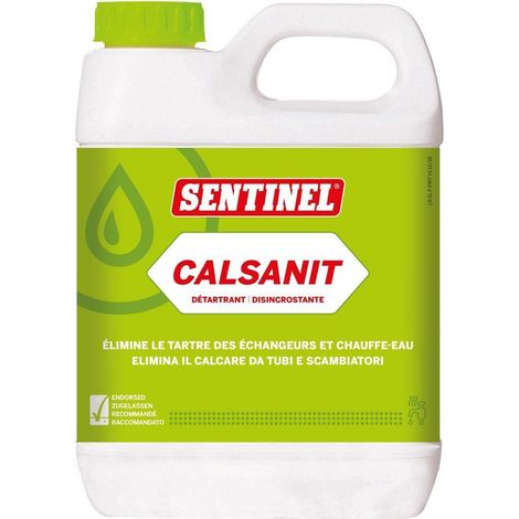 Calsanit limescale disincrostante per calcare dei tubi e scambiatori 1 litro sentinel lr-12x1l-exp