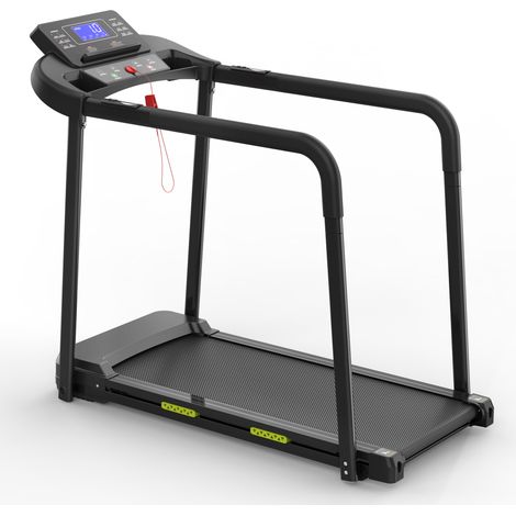 Tapis roulant per anziani con display LED, corrimano lunghi, portata 135 kg, APP (1/5)
