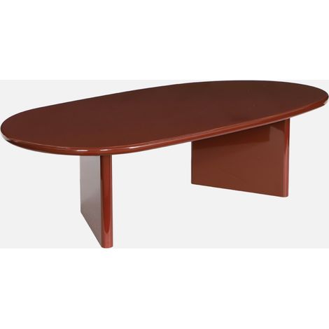 Mesa de centro ovalada acabado brillante (1/5)