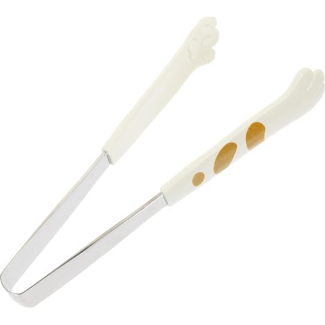 Pinces à steak blanches pour buffet, grillades, rôtissage, service au barbecue, accessoire multifonctionnel, idéal pour les salades et gâteaux en extérieur - AquaForge (1/5)