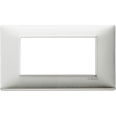 VIMAR - 14654.81 Placa de aluminio cepillado 4M