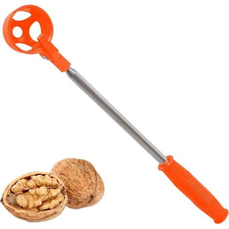 Attrape-œufs de Poule,Ramasse-Oeufs Et Noix Télescopique Outil de Ramassage Robuste, Collecteur en Acier Inoxydable pour Poulailler Jardin Verger Ferme (1/5)