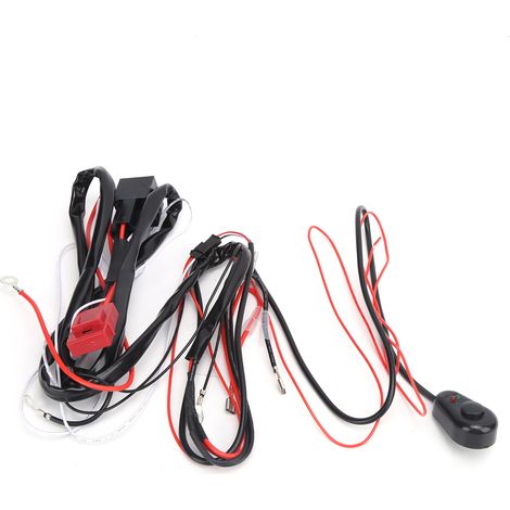 Faisceau de câbles pour spots LED 12V 1 vers 2 Relais 40A Fusible à lame universel pour voiture ATV UTV (1/5)