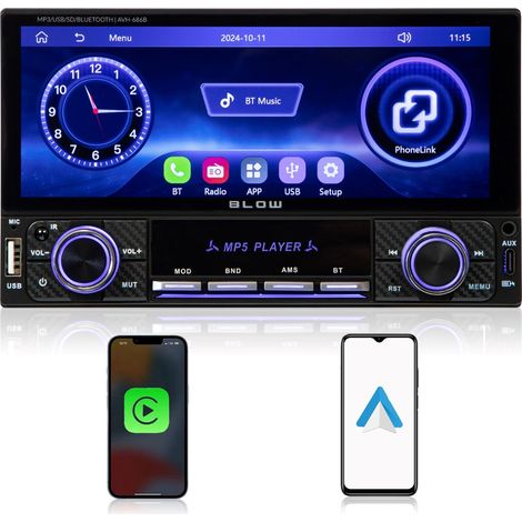BLOW AVH-686B RDS Radio MP3, USB, micro SD/BLUETOOTH (1/5)