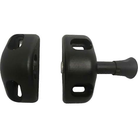 Verrou magnétique en plastique pour porte de garde-corps, verrou magnétique pour cage à chien, divers verrous magnétiques pour portes et fenêtres (1/5)