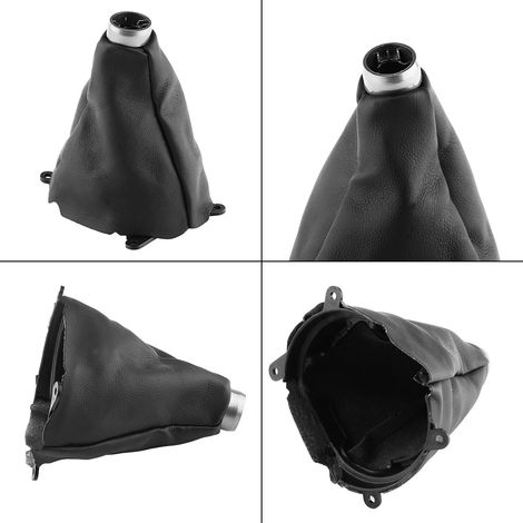 Schalthandschuh aus PU-Leder für Honda Civic 2006-2012, Schaltknaufabdeckung für manuelle Schaltung, Innenausstattungsersatz, Knaufhülle, schwarz. (1/5)