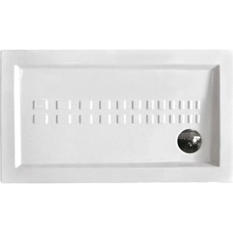 Piatto doccia 70x120 h=5.5 cm in ceramica bianco