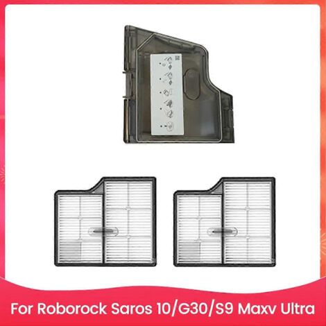 LAN Bac à poussière avec filtre HEPA pour aspirateur Roborock Saros 10/G30/S9 Maxv Ultra - Pièces de rechange T (1/5)