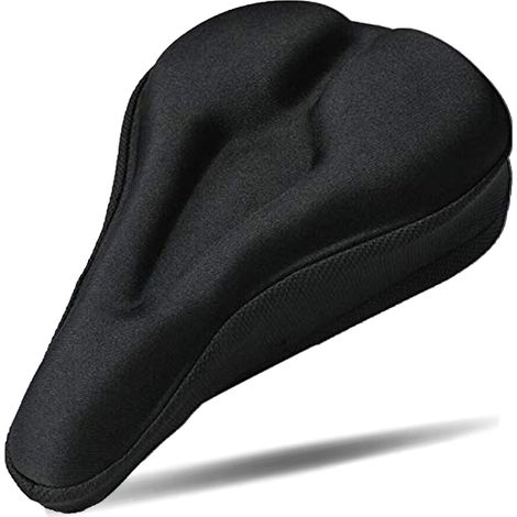 Housse de Selle de Vélo, Couvre Selle Velo Ergonomique, Coussin Selle Velo Mousse à Mémoire de Forme Confortable, 28x18cm Coussin Velo pour Vélo de Route, E-Bike, Vélo d'exercice (1/5)