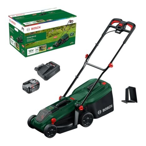 Tondeuse Ă gazon sans fil ROTAK18V-32 - BOSCH - 1 batterie 4,0 Ah - chargeur - 06008B9P01 (1/5)