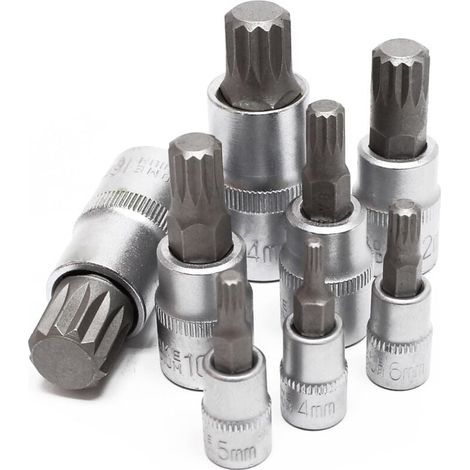 Jeu de douilles XZN Denture multiple 8 Pièces M4 - M16-JUSCH (1/3)