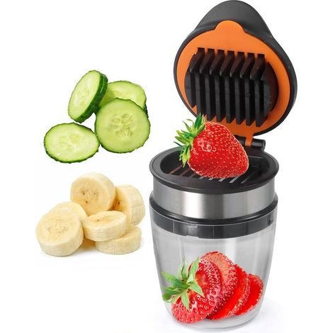 Cortador de verduras - Cortador de huevos - Redondo - Bandeja recolectora - Cortador de cebollas - Libre de BPA - Manual (1/5)
