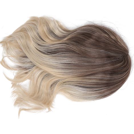 Perruque Femme Courte Ondulée Synthétique Cheveux Frisés Résistante Chaleur Fibre Coiffure Vague Boucle Naturelle