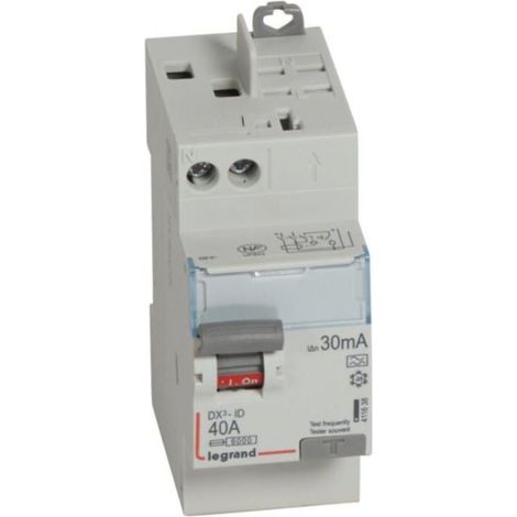 Legrand 411638 - Inter Diff DX≥-ID - tornillo/auto - 2P 40A 30mA 230V tipo A - salida alta - 2M