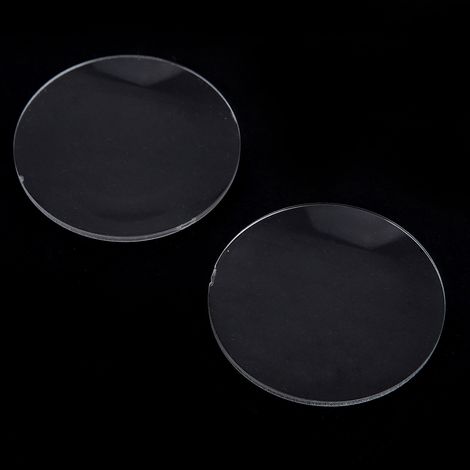 Lot de 2 lentilles de loupe en acrylique de 50 mm de diamètre, pour la lecture. (1/5)