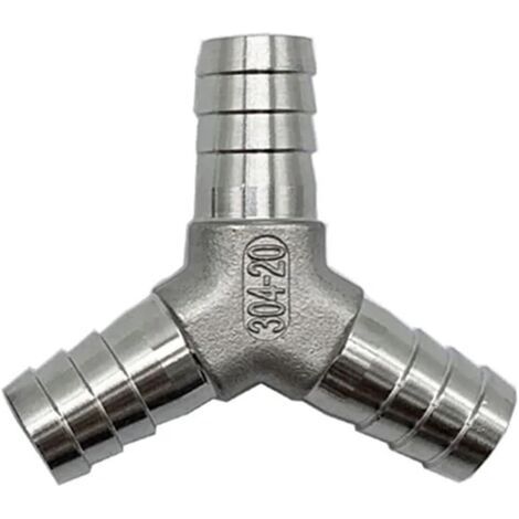 Raccords de tuyaux cannelés en acier inoxydable 304 type T, Y et L, 6 mm à 40 mm, 3 ou 4 voies(Y,40mm) 15mm