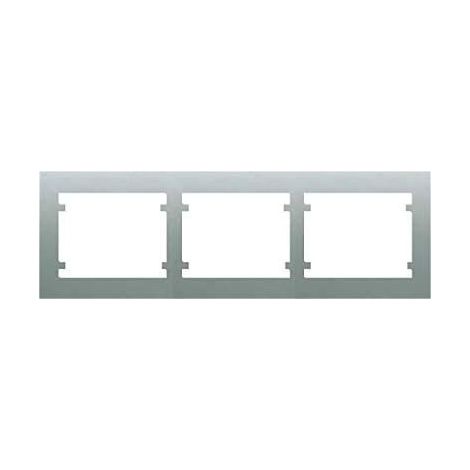Marco de 3 elementos horizontal ALUMINIO MERCURIO BJC IRIS 18003-MA (1/2)
