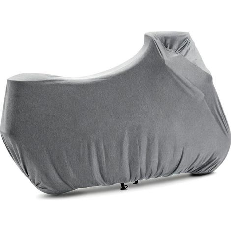 Motorrad Abdeckung Indoor Stretch Staubschutz atmungsaktiv hellgrau 265x105x125 cm (1/5)
