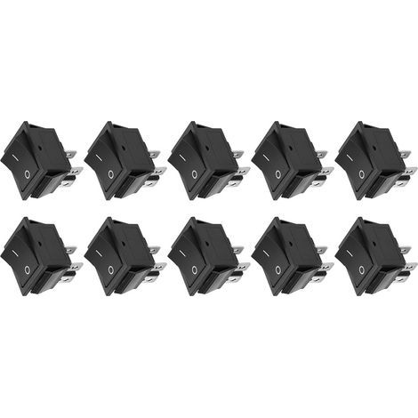 Rocker de Commutateur de Position 10pcs 2 sur/Désactivation 4 Broches en Plastique KCD4, Remplacement Simple, Interrupteur à Bascule de (1/5)