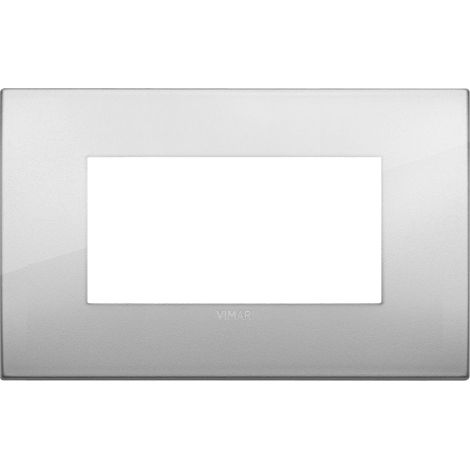 Placca Classic 4M argento Vimar Arkè 19654.03