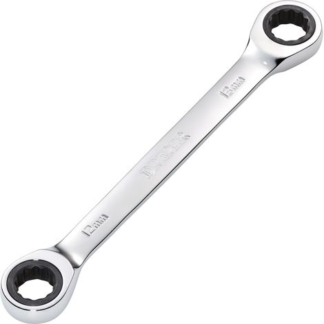 Draper 27737 Draper HI-TORQ Metric Double Ratchet Ring Spanner, 12 x 13mm
