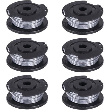 Ede Lot de 6 bobines de fil pour débroussailleuse Bosch Art 23 26 SL 4 m x 1,65 mm (1/4)
