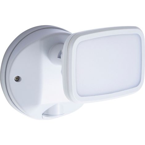 Litecraft Alma Single Floodlight 10 Watt LED Outdoor Fitting - White (1/5)
