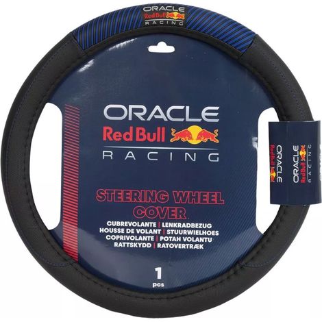 RED BULL Coprivolante antiscivolo Blended Lines Nero/Blu Auto Originale (1/4)