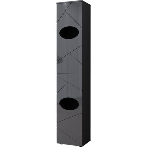 Armoire à linge Irma, Anthracite, 37.2x192cm, Vicco