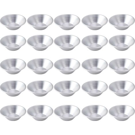 25 Aluminium-Törtchenformen, Mini-Cupcake-Formen, Muffin- und Keksformen für Gebäck (1/5)