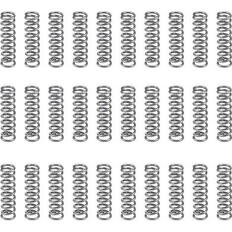 304 Stainless Steel Compression Springs 10x3x0.5mm (1/5)