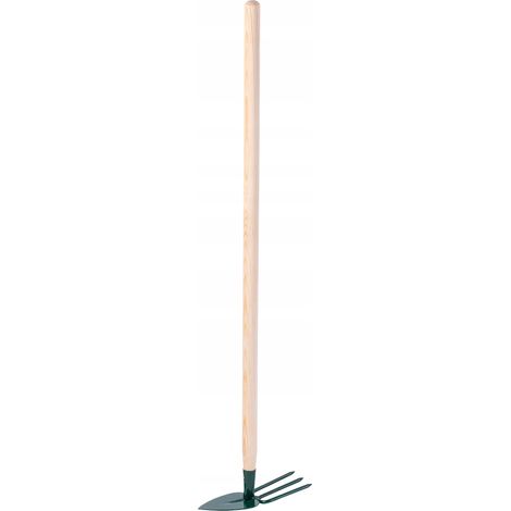 KADAX Gartenhacke mit Holzstiel, Herzform, 3 Zinken