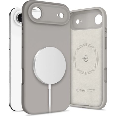 Custodia Tech-Protec in silicone MagSafe per iPhone 17 Air - Grigio (1/4)