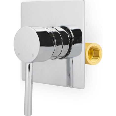 Melume Wall Mounted Manual Concealed Mixer Shut Off Valve Chrome (1/5)