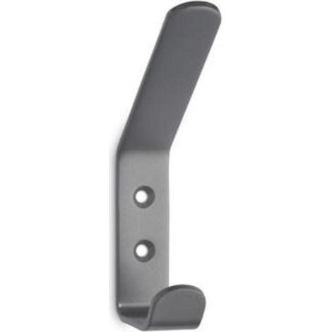 INOFIX colgador ac. doble cromo 3056 bolsa 1 , Colgador de acero doble 3056 1. - Color cromado. - Medidas 116x20x66mm. - Fijación con tornillos ( incluidos ) (1/2)
