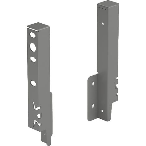 HETTICH ArciTech Rückwandverbinderset Anthrazit - 186 mm - 9150503