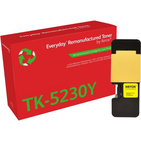 Everyday Rigenerato Toner di Xerox Giallo compatibile con Kyocera TK-5230Y Capacità standard