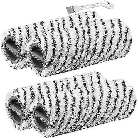 Lot de 4 brosses à rouleau en pierre pour nettoyeur de sols sans fil Karcher FC7, FC7 Premium, FC5, FC5 Premium et FC3 (Édition 527) (1/5)